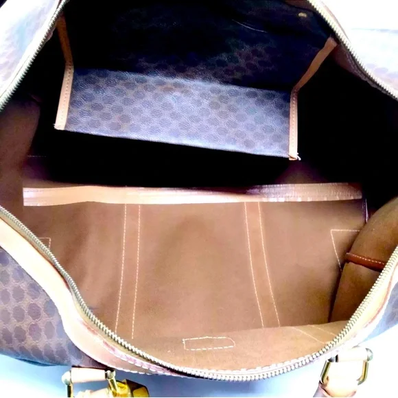 Celine Boston Bag in Excellent Conditionion PVC BROWN COLOR - Picture 7 of 9